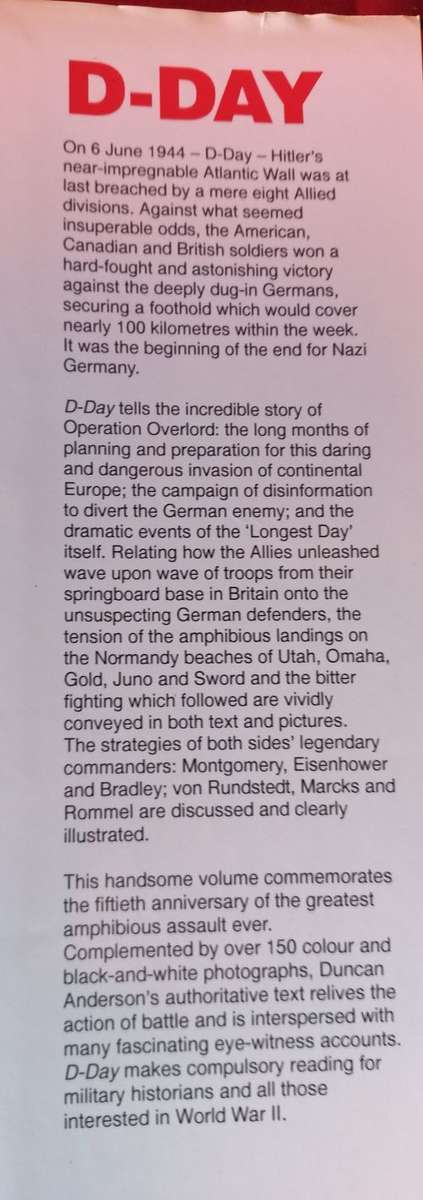 D-Day - Duncan Anderson - Hardcover
