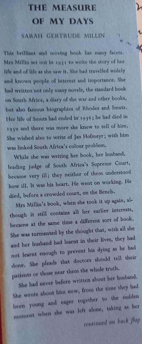 The Measure of My Days - Sarah Gertrude Millin - Hardcover - Africana