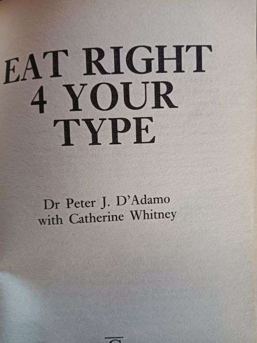 Eat Right for Your Type - Dr. Peter J. D`Adamo