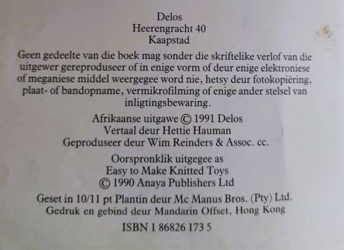 Maklik en Mooi: Gebreide Speelgoed - Joy Gammon - Hardcover - 96 pages