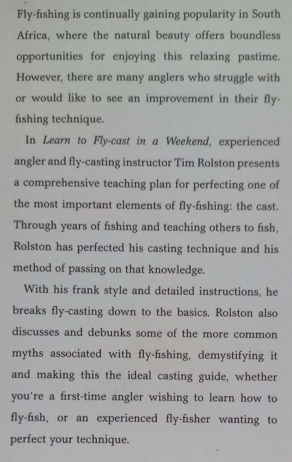 Learn To Fly-Cast - In A Weekend - Tim Rolston - Softcover - 80 pages