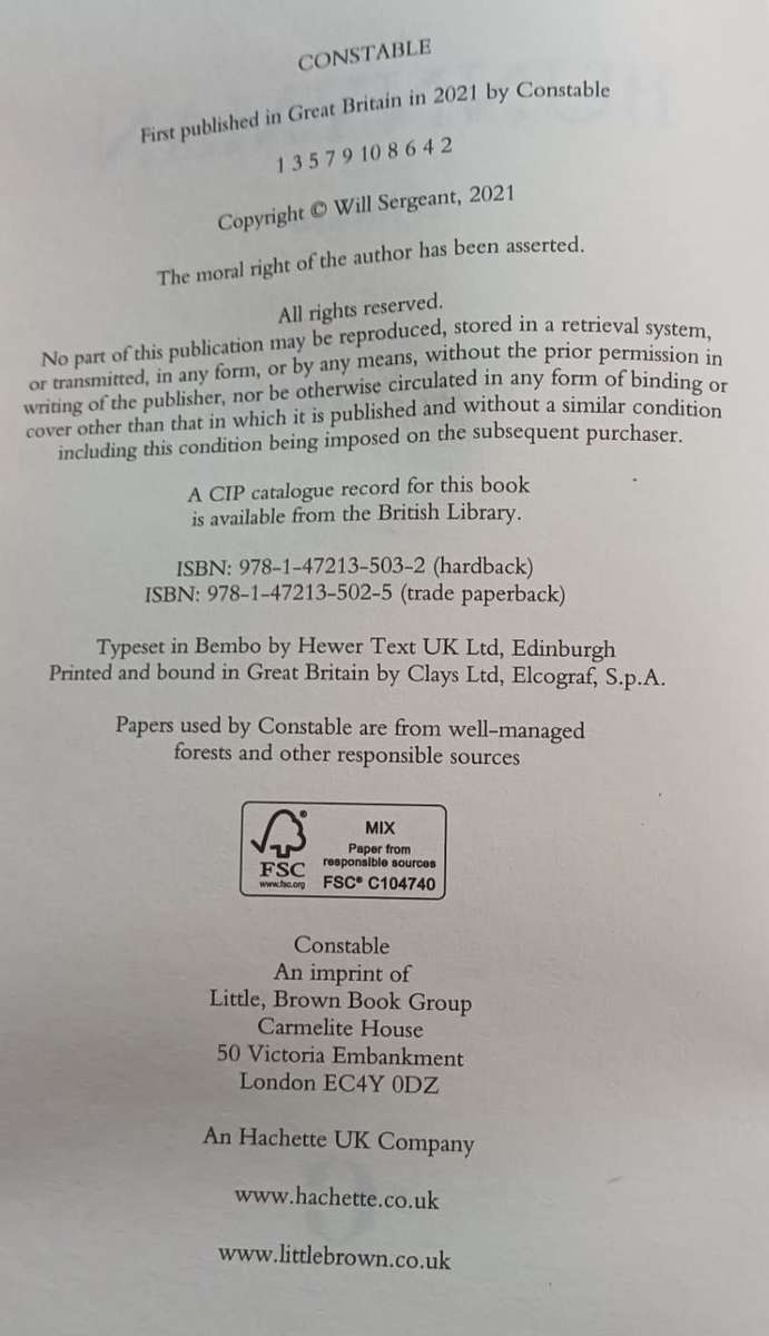 Bunnymen A Memoir - Will Sergeant - Hardcover - 319 pages