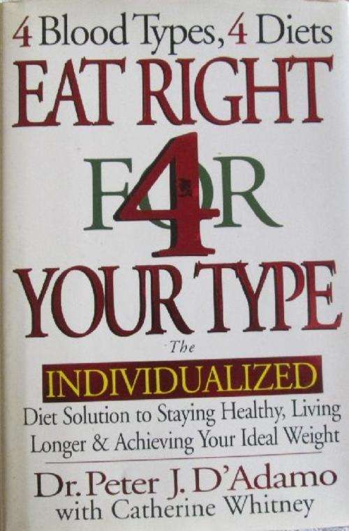 Eat Right For Your Type - Dr Peter J.D'Adamo