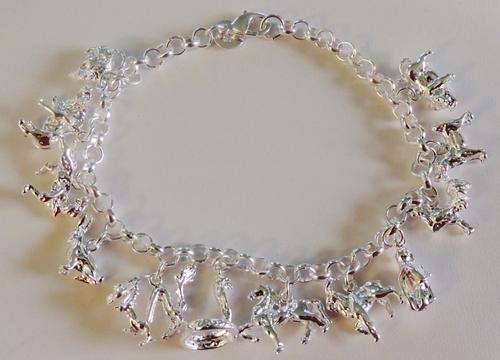 925 Sterling Silver Beautiful Animal Charm Bracelet