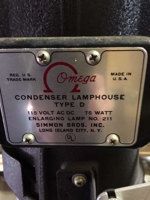 Omega Condenser Lamphouse Type D