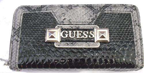 100%FREEEEEEEEEEEEE SHIPPING  - DOUBLE ZIPPER GUESS WALLET - 19cm X 9cM