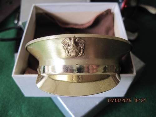 Amazing piece USA Navy Boxed Powder Compact