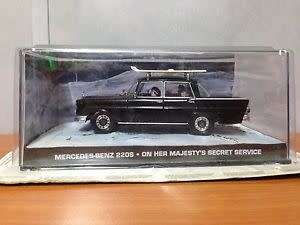 Mercedes Benz 200 s from James Bond in Black (1:43 scale) on Her Majesty Secret Service