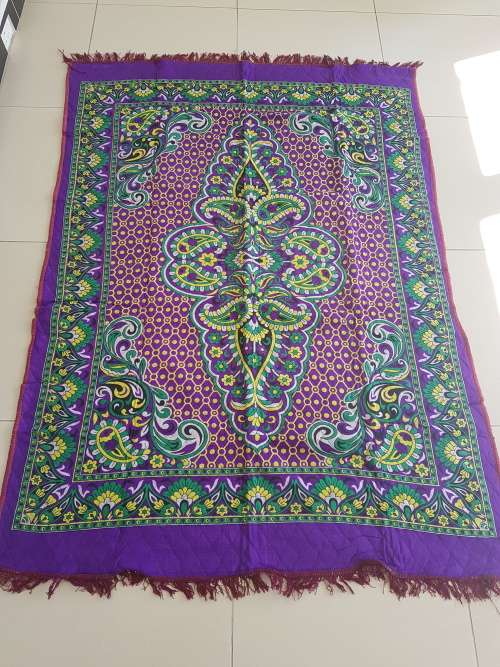 BIG SIZE SUPER QUALITY PADDED PICNIC MAT/CARPET PURPLE 1.3M X 2M