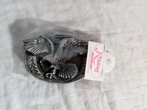 THIS IS A BEAUTIFUL BELT BUCKLE WITH A STUNNING EMBOSSED EAGLE - REALLY NICE!!