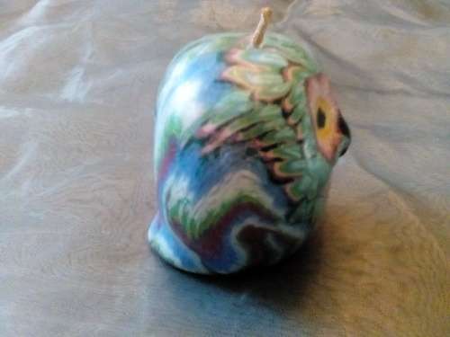 LOOK AT THIS BEAUTIFUL CANDLE - IN THE SHAPE OF A LOVELY OWL - SUCH A STUNNING PIECE!!!!