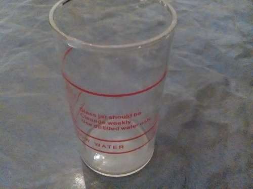 THIS IS QUITE A UNIQUE GLASS MEDICAL? BEAKER - INTERESTING PIECE!!!