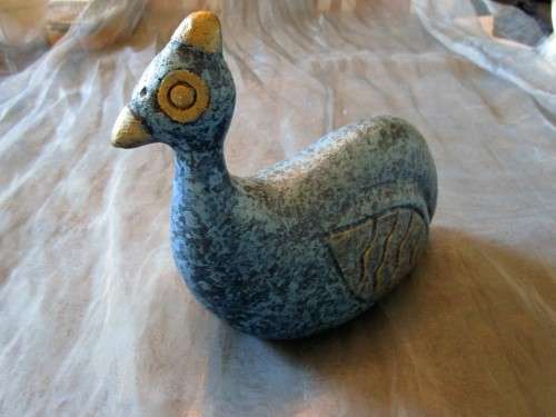 THIS IS SUCH A STUNNING BLUE POTTERY PARTRIDGE - SUCH A BEAUTIFUL PIECE!!!!