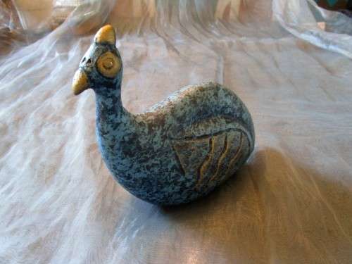 THIS IS SUCH A STUNNING BLUE POTTERY PARTRIDGE - SUCH A BEAUTIFUL PIECE!!!!