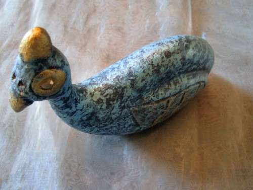 THIS IS SUCH A STUNNING BLUE POTTERY PARTRIDGE - SUCH A BEAUTIFUL PIECE!!!!