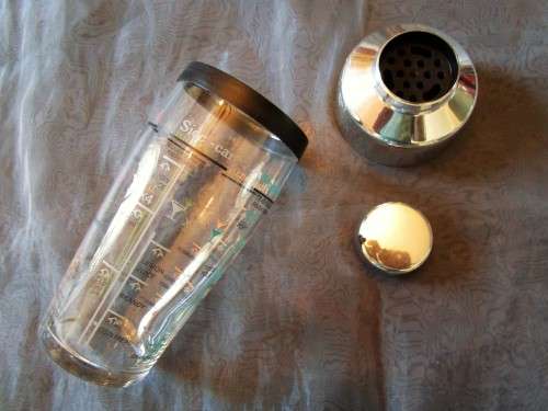 I HAVE A STUNNING GLASS & METAL COCKTAIL SHAKER - WITH COCKTAIL RECIPES!!!!