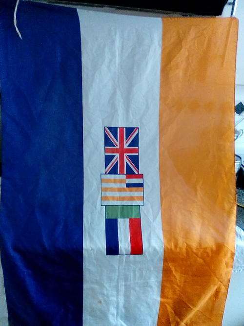 OLD SOUTH AFRICAN FLAG - "ORANJE BLANJE BLOU"!!