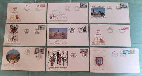 RSA - 9 FDC`s  - National Philatelic Exhibition - 1 Bid on the Lot!