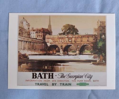 GB -Travel by Train - BATH - Postcard