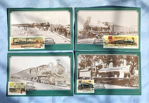 1991 BOPHUTATSWANA TRAINS PostCARD set 4