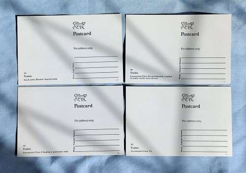 1991 BOPHUTATSWANA TRAINS PostCARD set 4