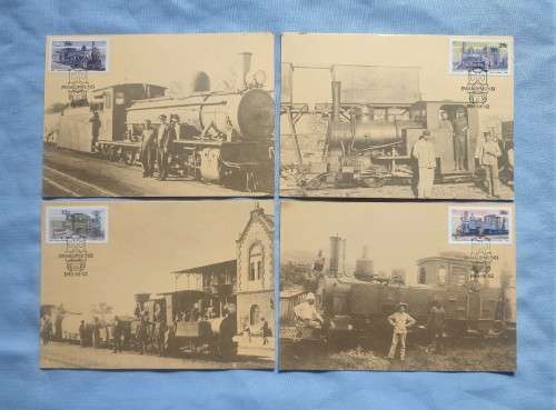 SWA 1985  NARROW GAUGE LOCOMOTIVES PostCARD set 4