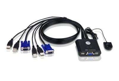 ATEN 2-PORT USB CABLE KVM SWITCH