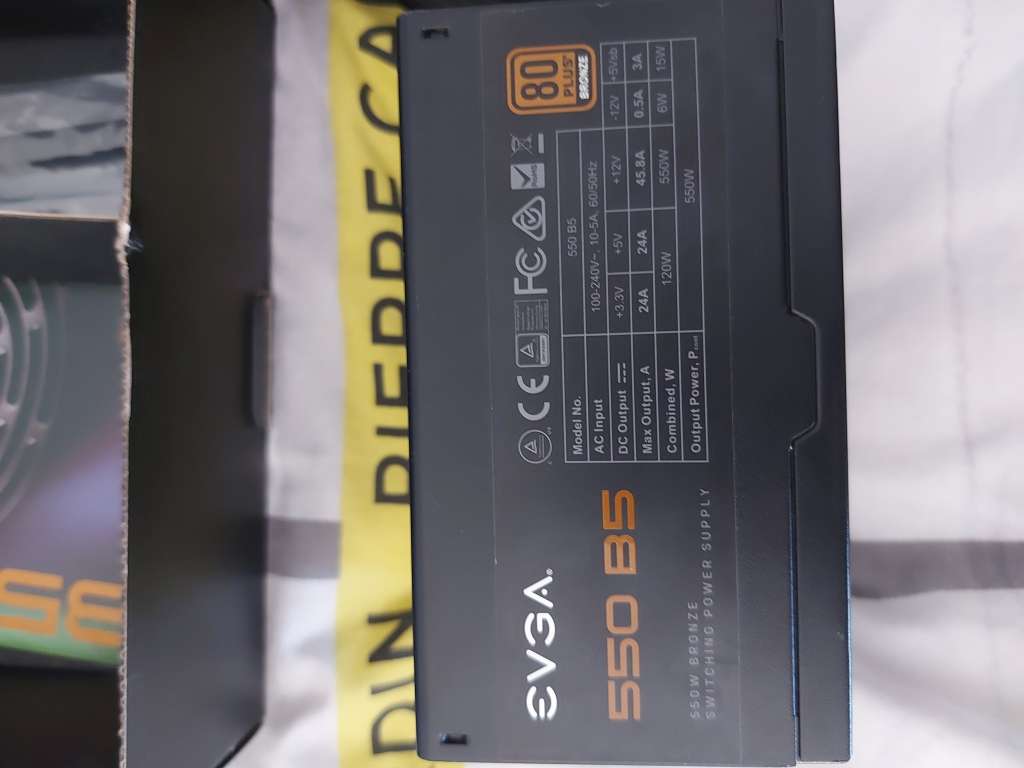 EVGA B5 550w Modular Power Supply