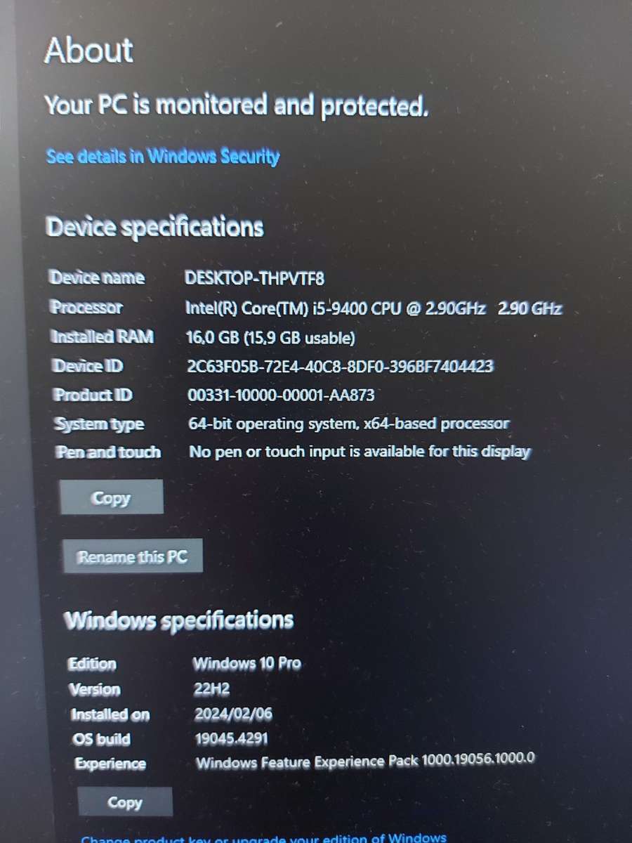 i5 9th gen PC **BARGAIN**