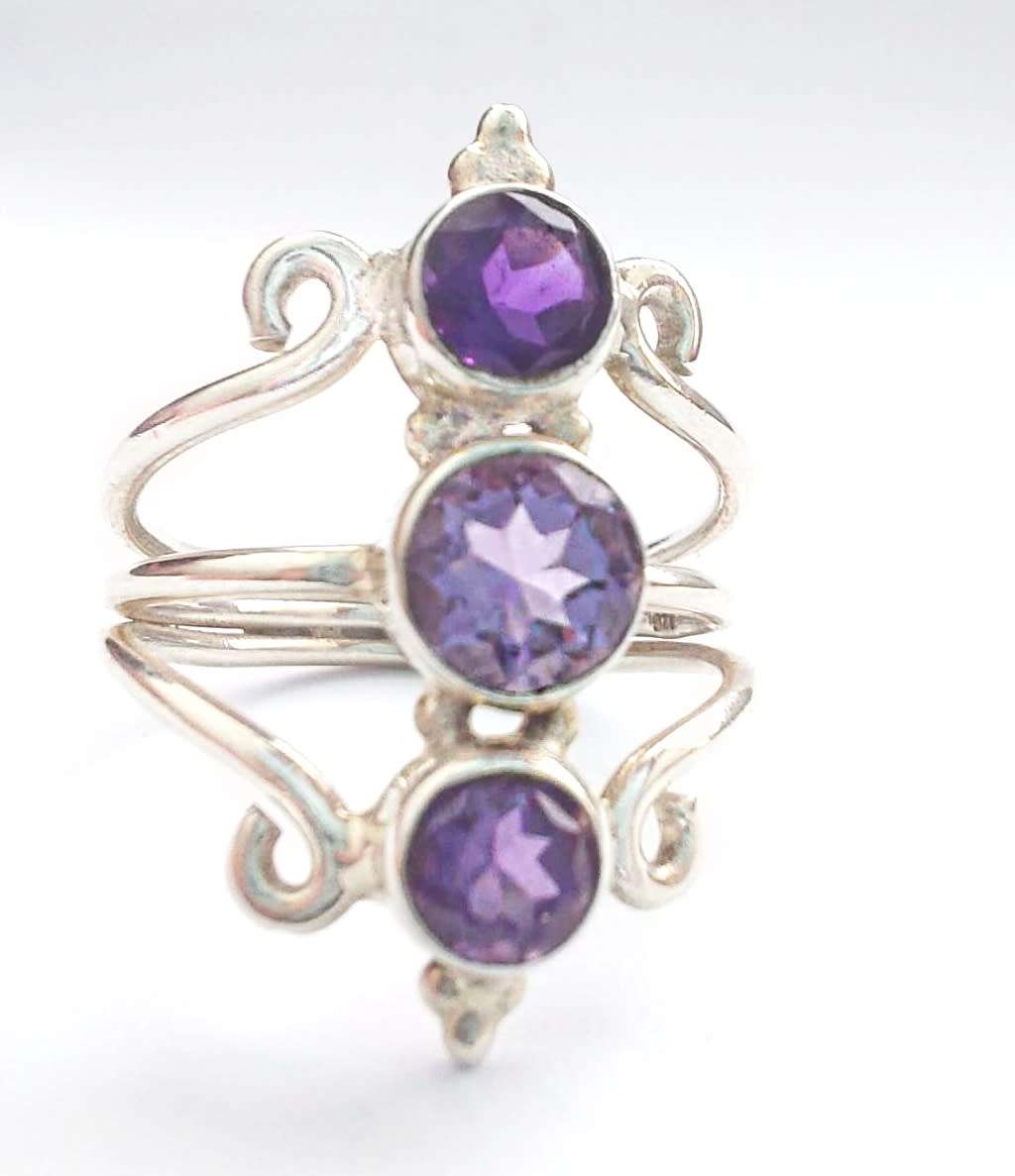 Sterling Silver Amethyst Ring