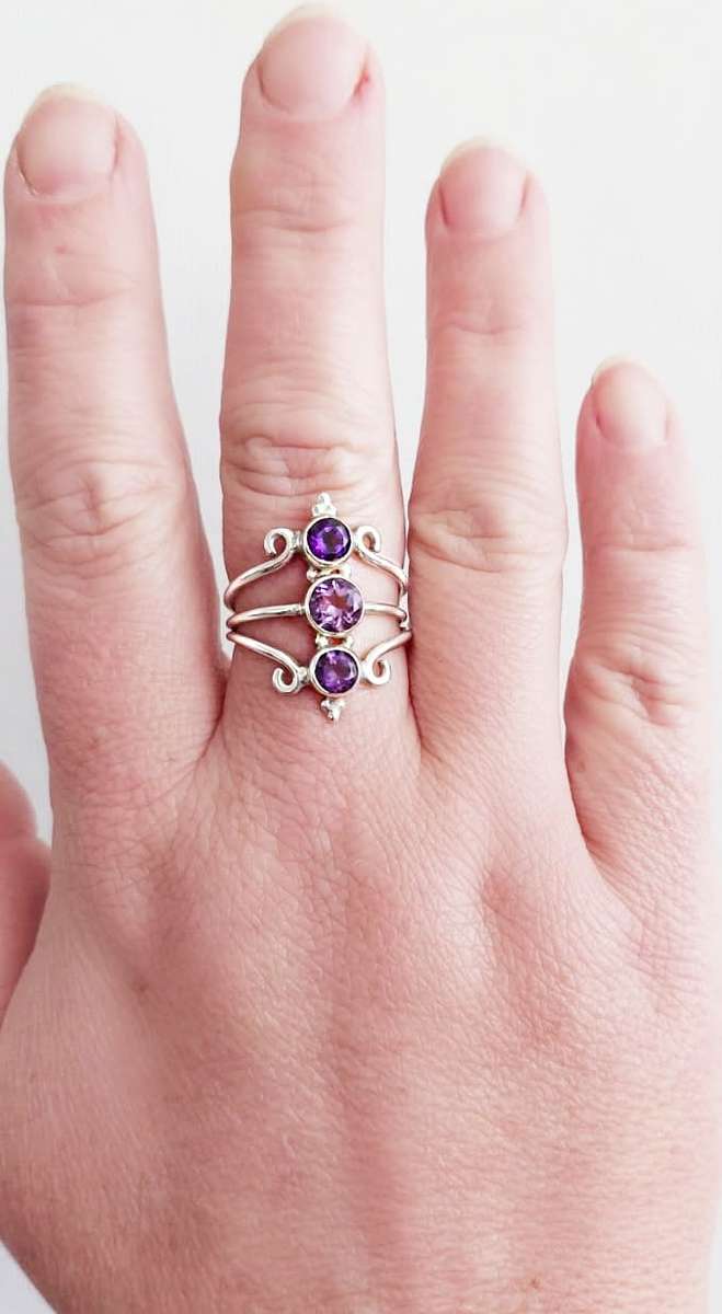Sterling Silver Amethyst Ring