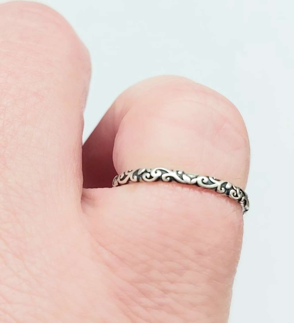 925 Sterling Silver Filigree Ring