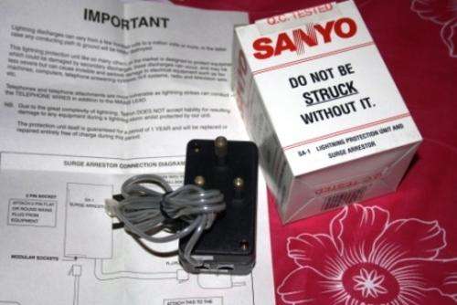 ORIGINAL SANYO Lightning protection unit and surge arrestor. BULK SALE...SELL FOR HUGE PROFIT!!