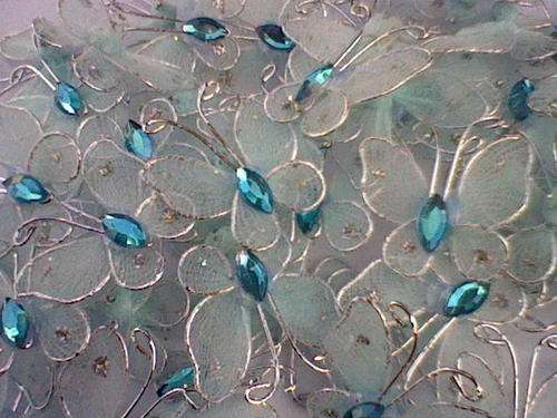 Light blue decor butterflies