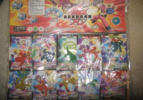 Bakugan toys and trading cards