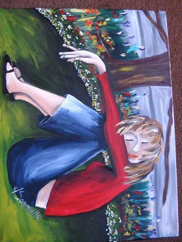 Garden Days         400x300mm     by South African Artist dSomm'ville