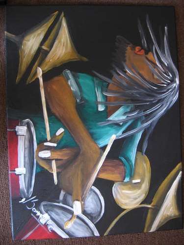 RastaMan     400x300mm     by South African Artist dSomm'ville