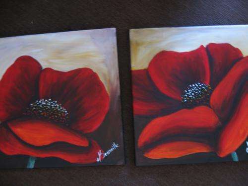 Red Delight  [300 x 300mm X2 ]   by  -  dSomm'ville