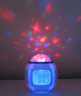 Beautiful Star Projection Alarm Digital Clock