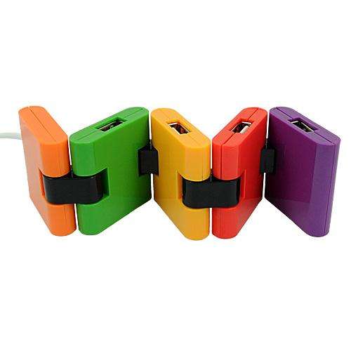 New Colourful Folding Block Design USB 4 Port Hubzxnm