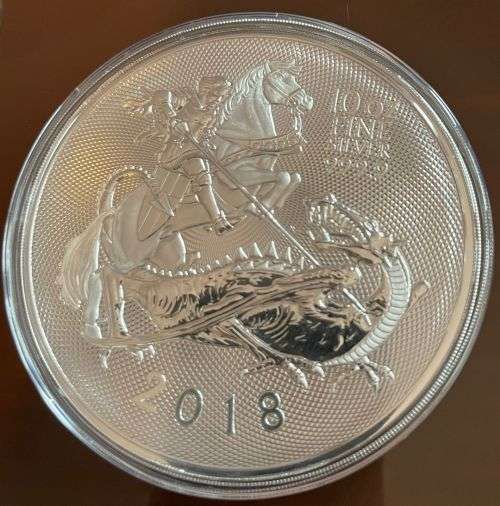 10 oz GB Valiant 2018 Silver Coin in Capsule