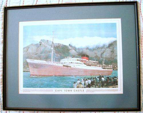 Painting Print  "CAPE TOWN CASTLE 1938" (W56cm x H44cm)