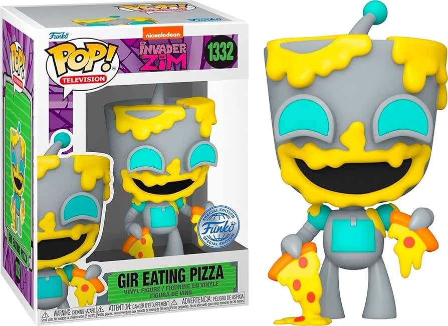 Funko Pop Invader Zim Gir Eating Pizza