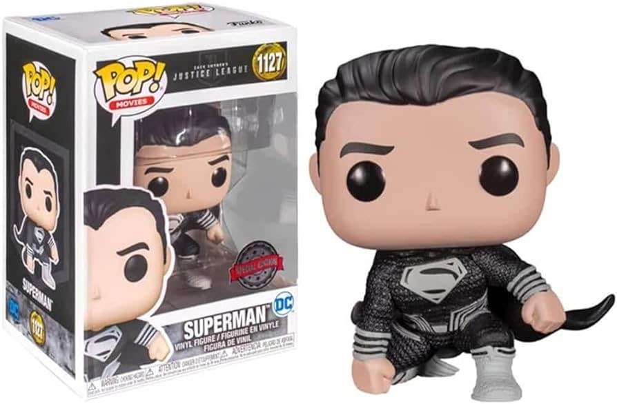 Funko Pop Justice League Superman Black Cape ( Minor Box Wear )