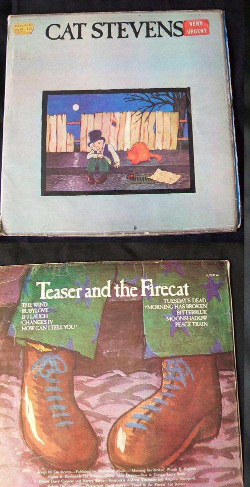 Vintage Cat Stevens's Teaser and the Firecat Vinyl album