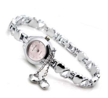 ***ALL NEW SUPER VALUE***STUNNING CHARM BRACELET WATCH IN PINK***R10 BID INCREMENTS***