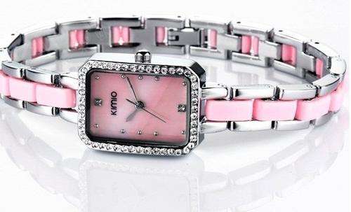 ***ARE YOU A GIRLY GIRL???***PRETTY PINK BRACELET WATCH***WITH SOME SPARKLE***