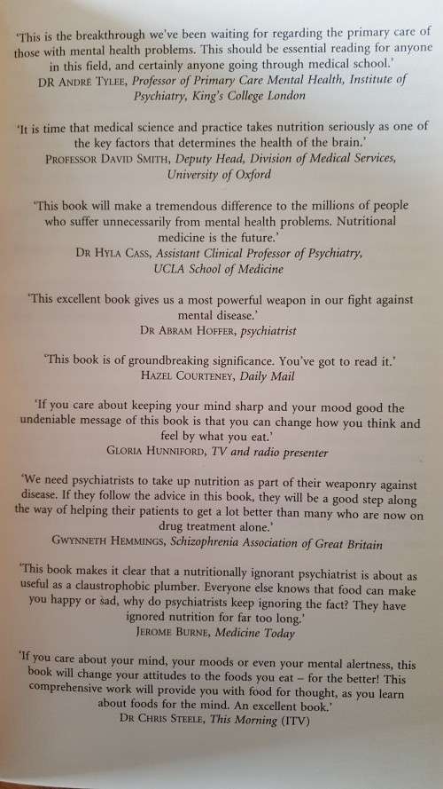 Patrick Holford`s New Optimum Nutrition for the Mind - Large Softcover