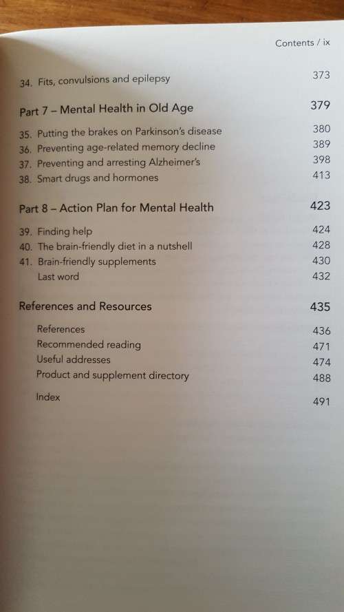 Patrick Holford`s New Optimum Nutrition for the Mind - Large Softcover