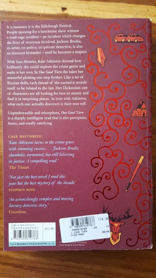 One Good Turn (Jackson Brodie 2) by Kate Atkinson - Large Softcover